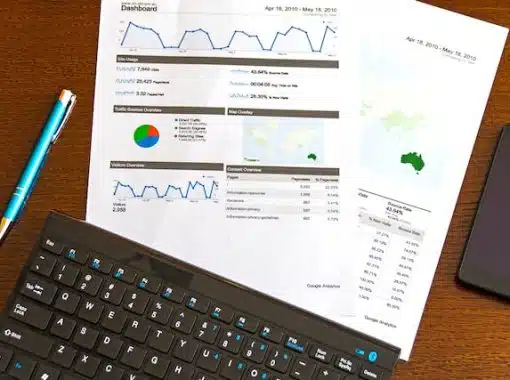 two printed financial reports