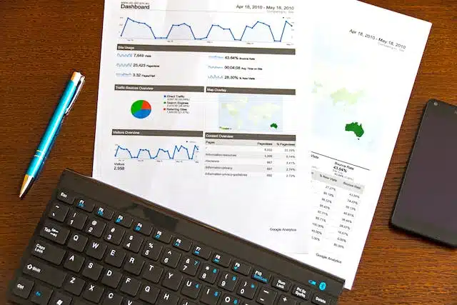 two printed financial reports