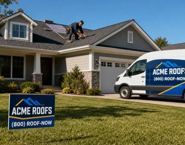 how to market a roofing company