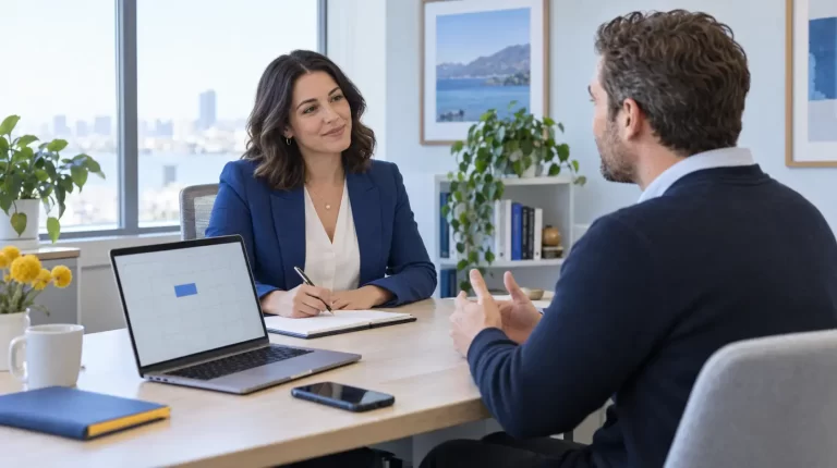 business consultant in a meeting