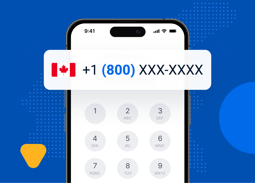 What is a Canadian toll-free number?