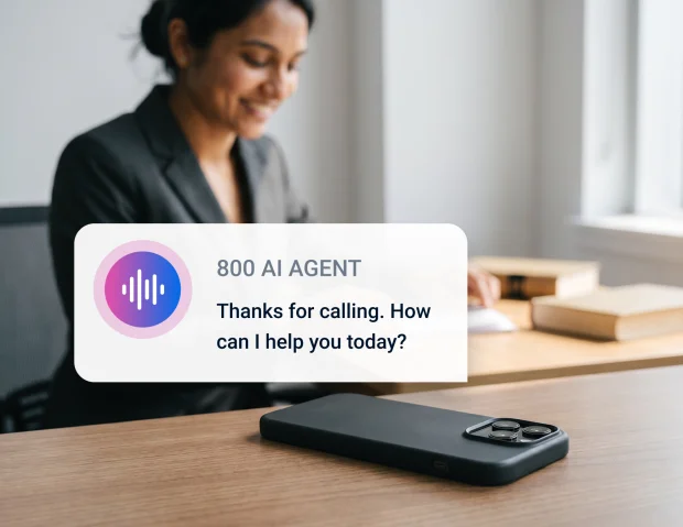 AI voice agent answering a prospective client call for a legal services firm