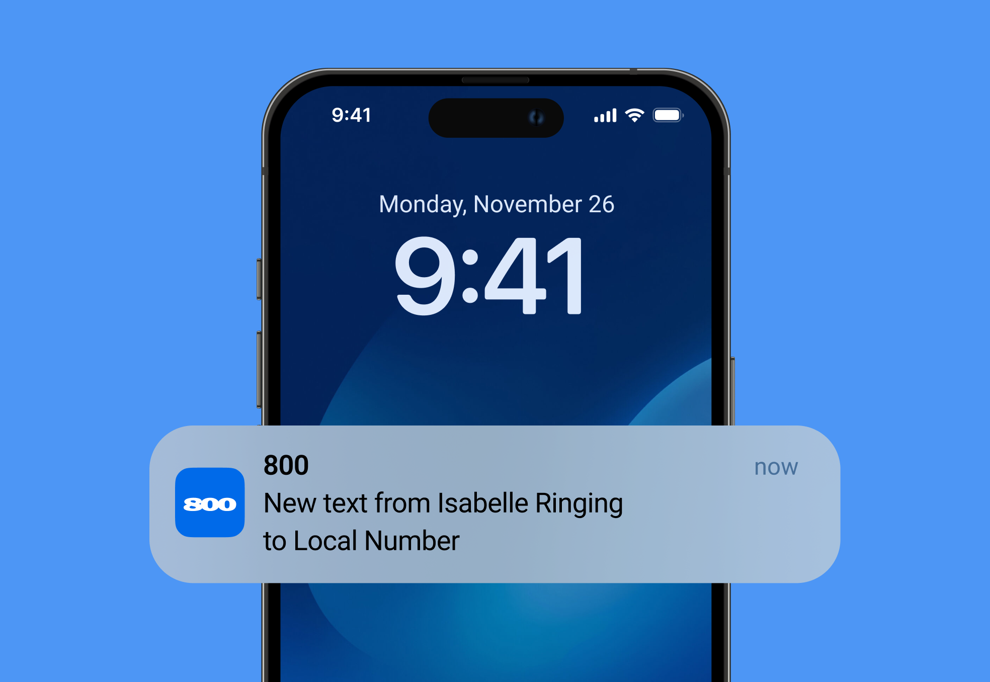 800.com Mobile App - iPhone and Android Call Forwarding App